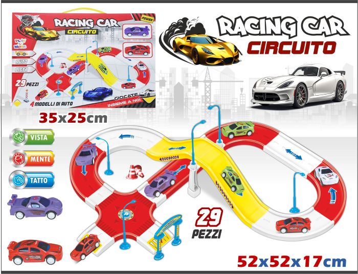 CIRCUITO FAST CAR 52X52X17cm In Box (35x25cm)…x12